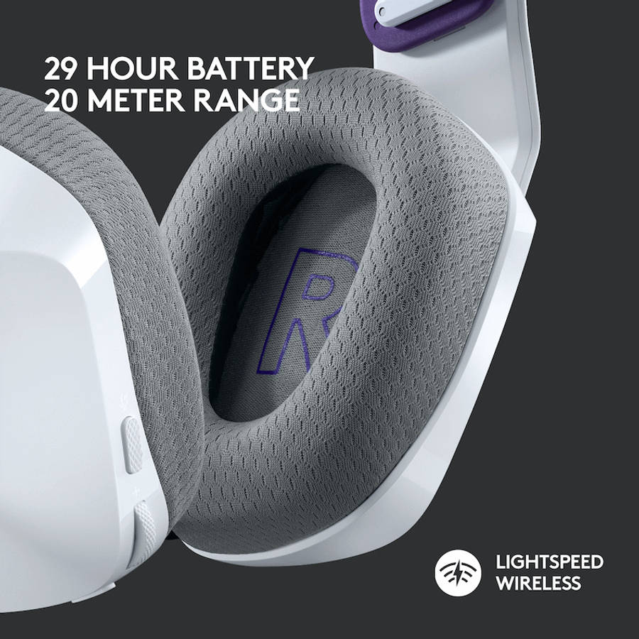 Logitech(R) G733 Lightspeed Wireless RGB Gaming Headset - White