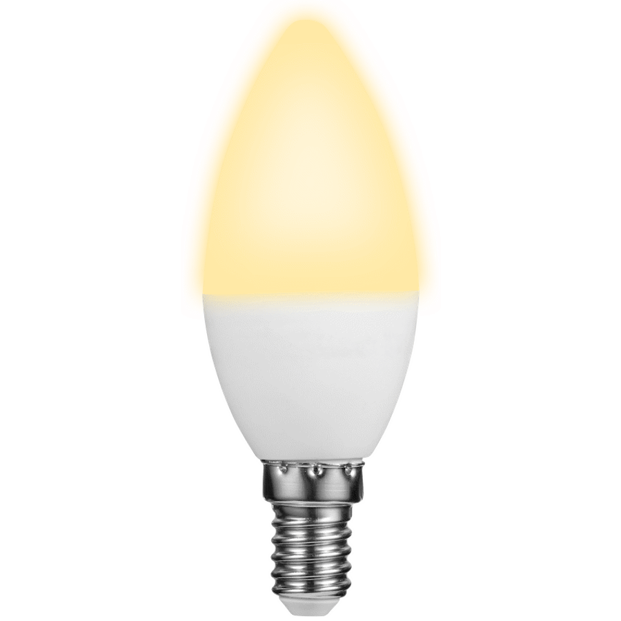 Switched 5w Candle LED Light Bulb E14 - Warm White