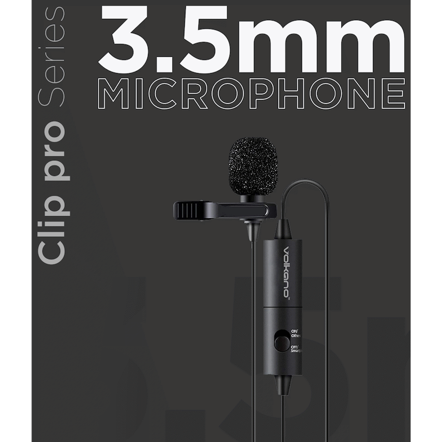 Volkano Clip Pro Series 3.5mm Microphone