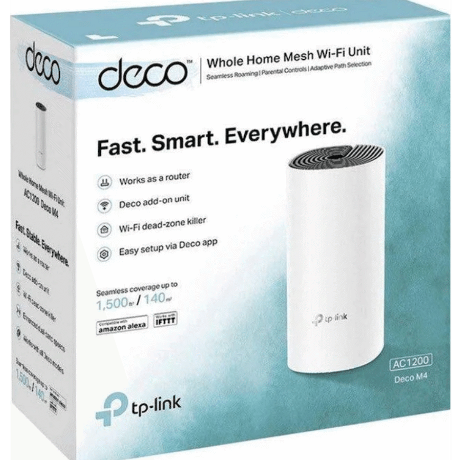 TP-Link Deco M4 (1-Pack) AC1200 Whole-Home Mesh Wi-Fi System