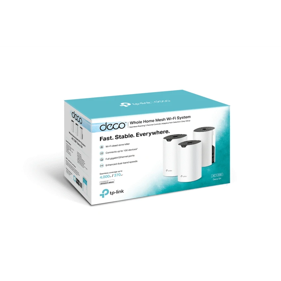 TP-Link Deco S4 (3-Pack) AC1200 Whole-Home Mesh Wi-Fi System