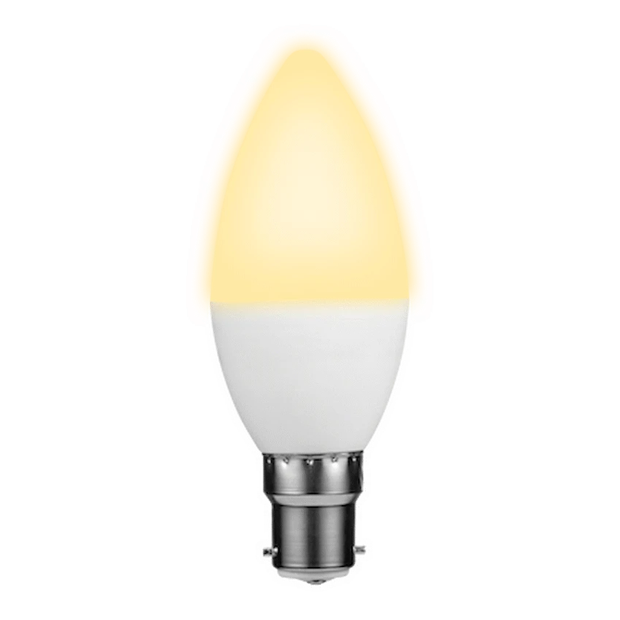 Ellies 5w C37 Residential Candle Stick Bulb B22 WW