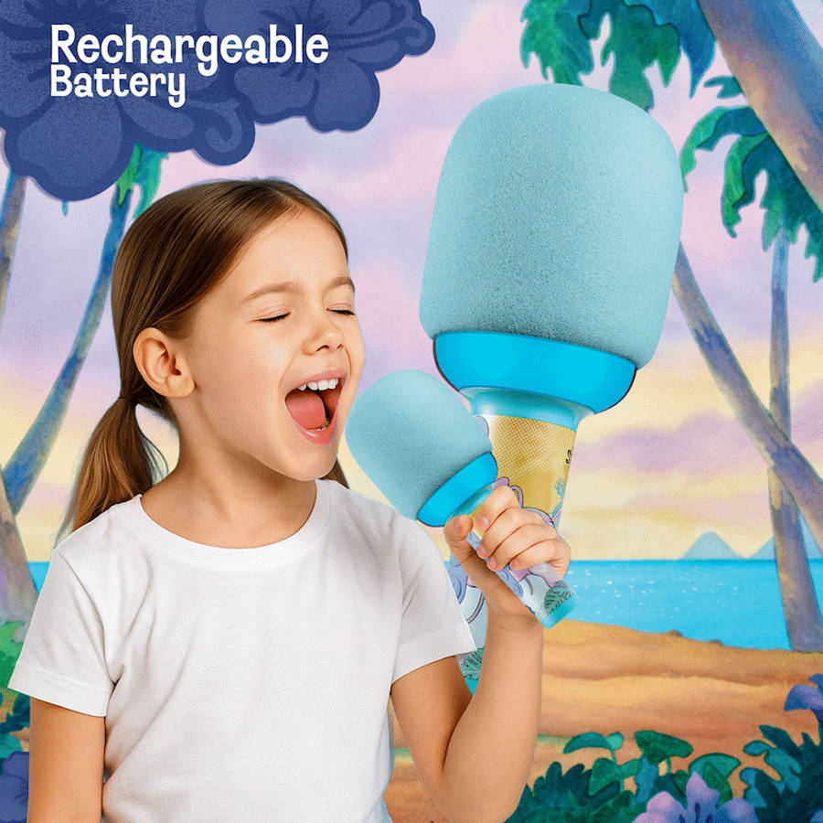 Disney Stitch Bluetooth Dome Microphone with RGB Lights