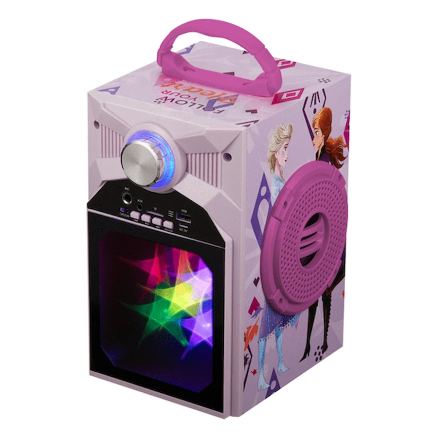 Disney Frozen Classic LED Stars Karaoke Machine with Microphone