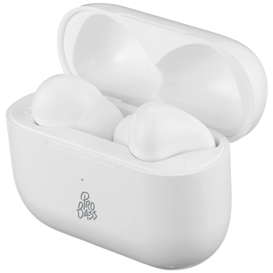 Pro Bass Pulse Buds True Wireless Earphones with Charging Case - White