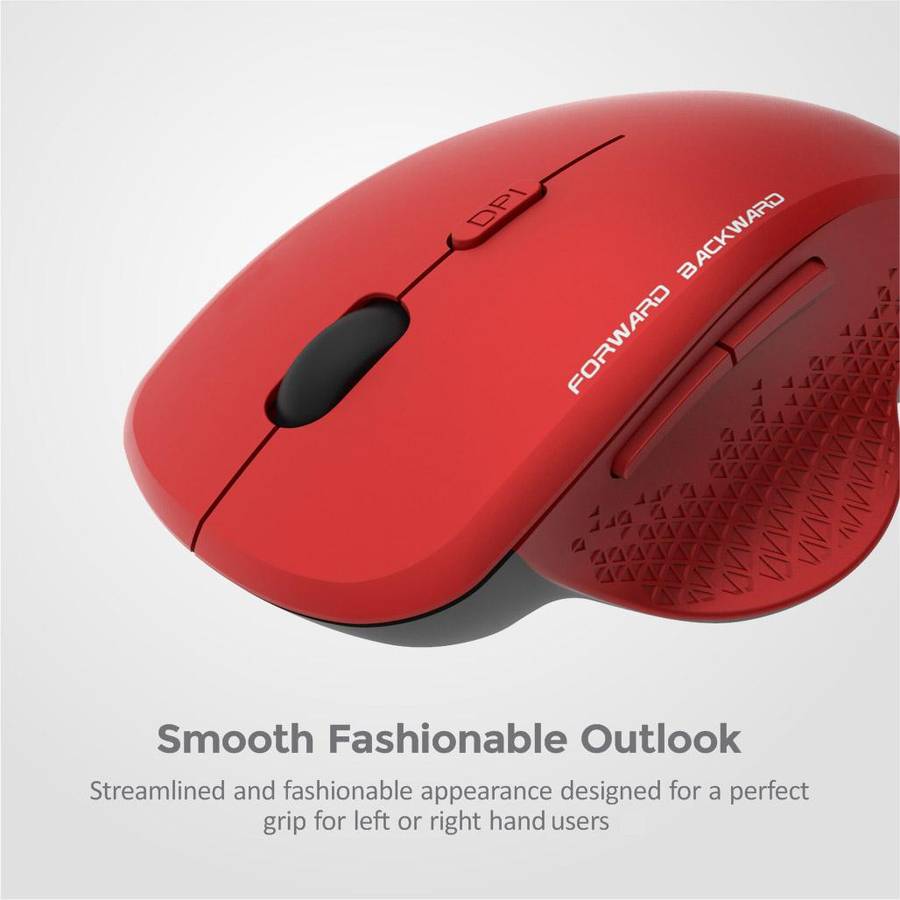 6B Wireless Optical Mouse - MW280 Red