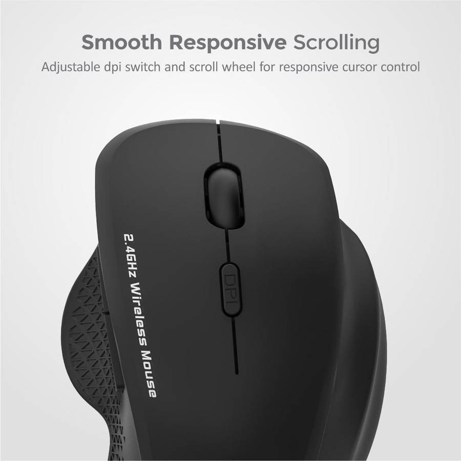 6B Wireless Optical Mouse - MW280 Black