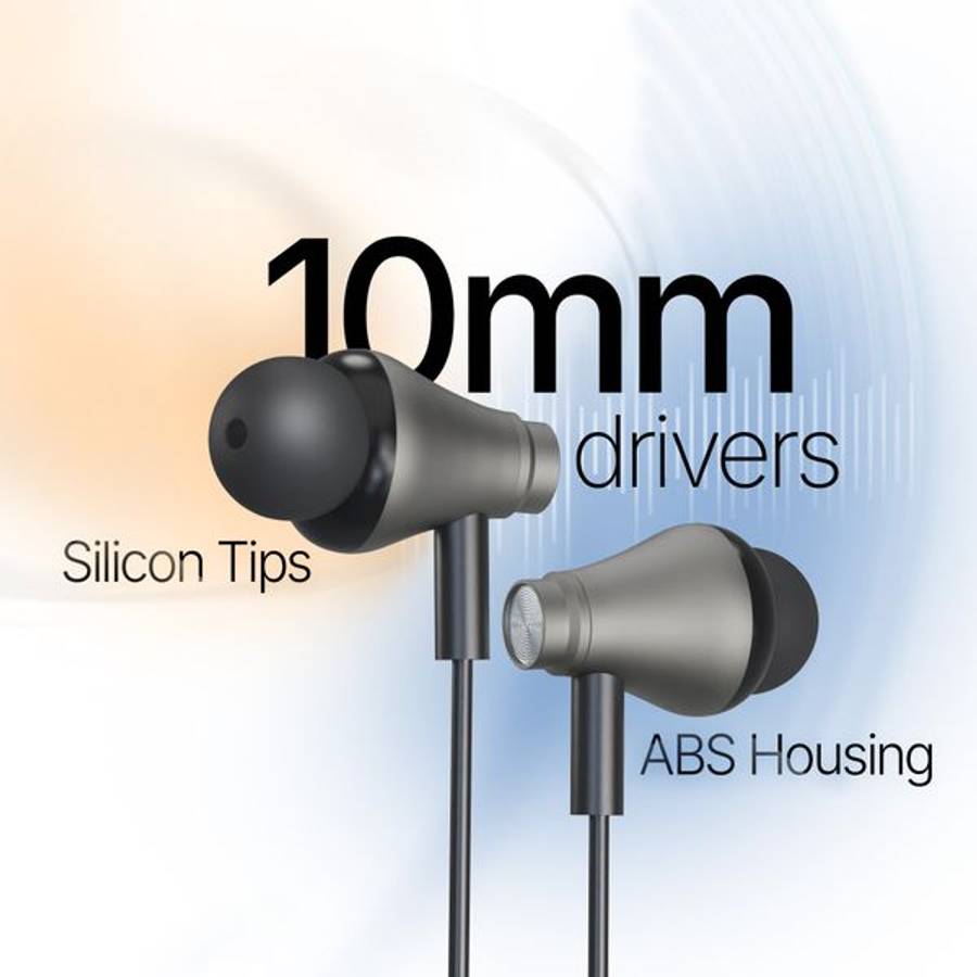 USB-C Wired Earphones  Hi-Fi Sound, In-Line Controls, 1.2m & Mic WIREZ10C