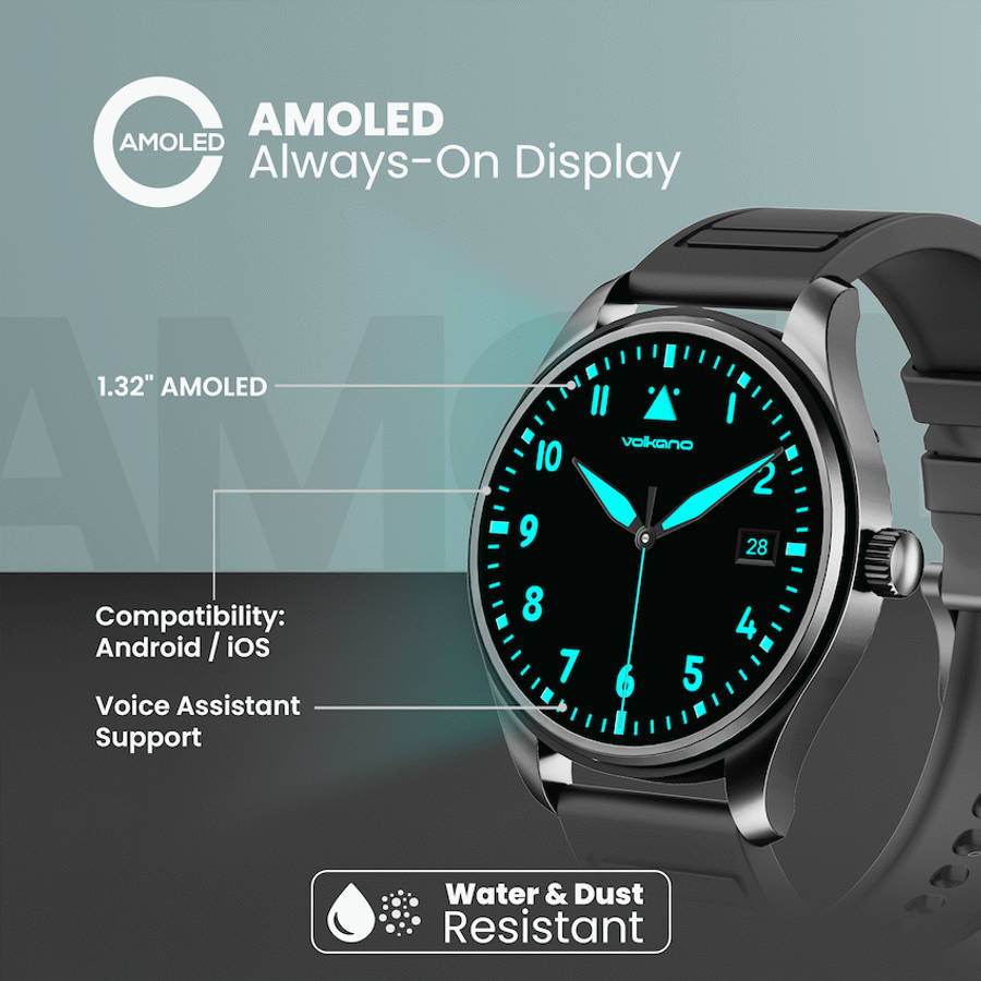 Volkano Eon Series Smartwatch - Black