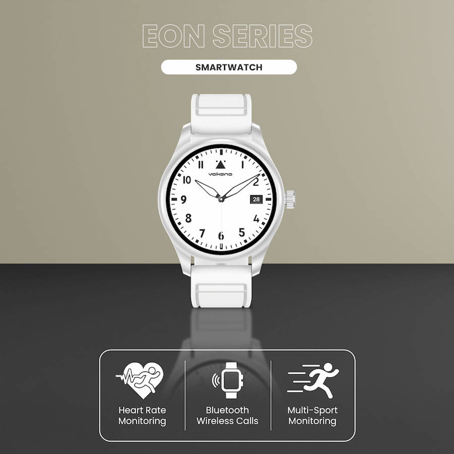 Volkano Eon Series Smartwatch - White