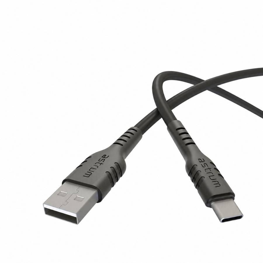 Astrum USB-A to USB-C Cable Compatible with USB-C Devices 2m Black - UAC20