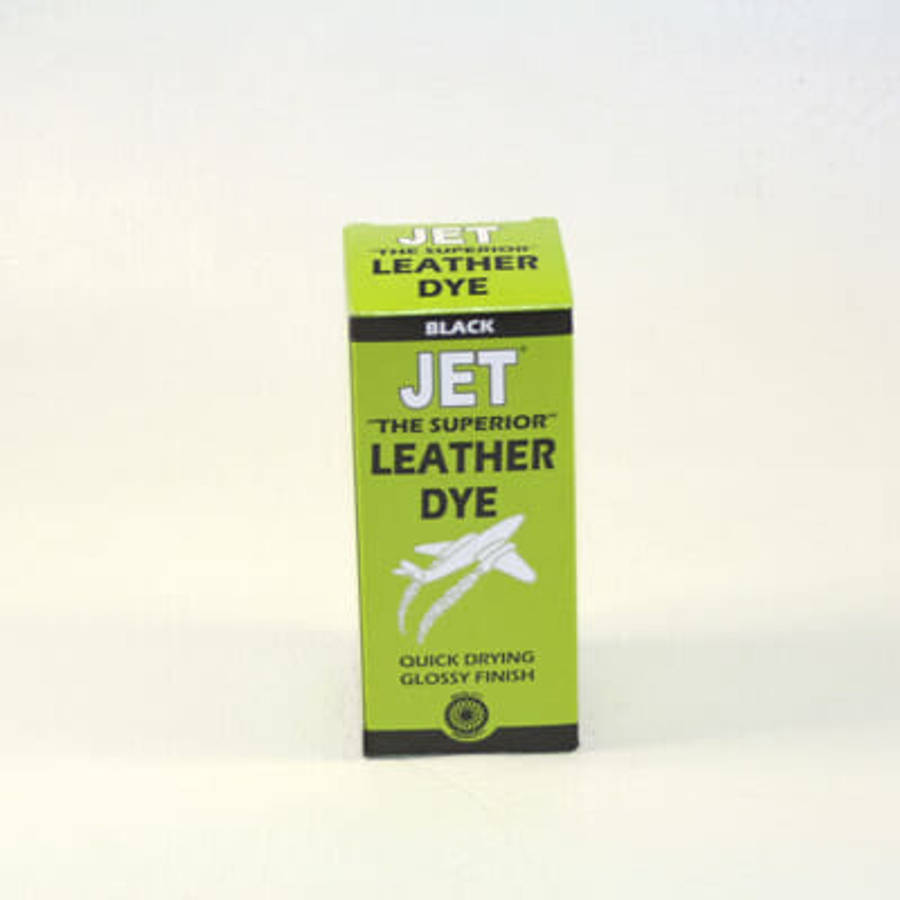 Jet leather dye brown