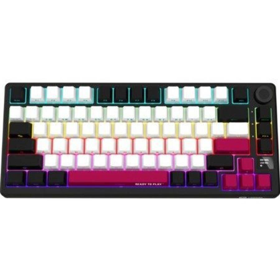 Lorgar KBP7075W Wireless 75% Mechanical Gaming Keyboard Pro - Black/Red