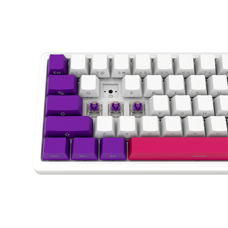 Lorgar KBP70MW Wireless 65% Mechanical Gaming Keyboard Pro - White