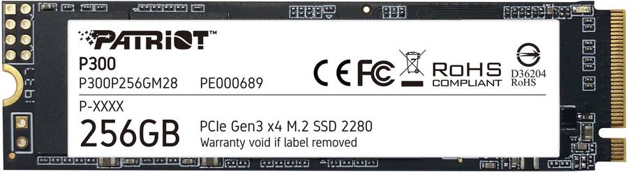 Patriot P300 256GB M.2 PCIe NVMe SSD