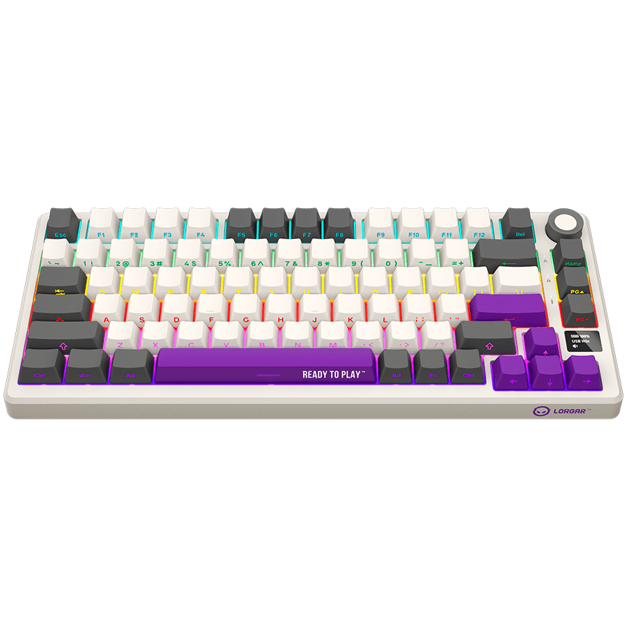 Lorgar KBP7075W Wirelesss 75% Mechanical Gaming Keyboard Pro - Beige