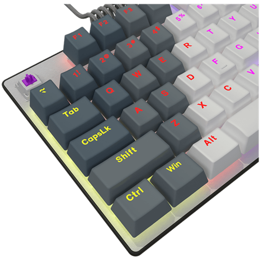 Lorgar Azar 514TKL Wired Mechanical Gaming Keyboard - White
