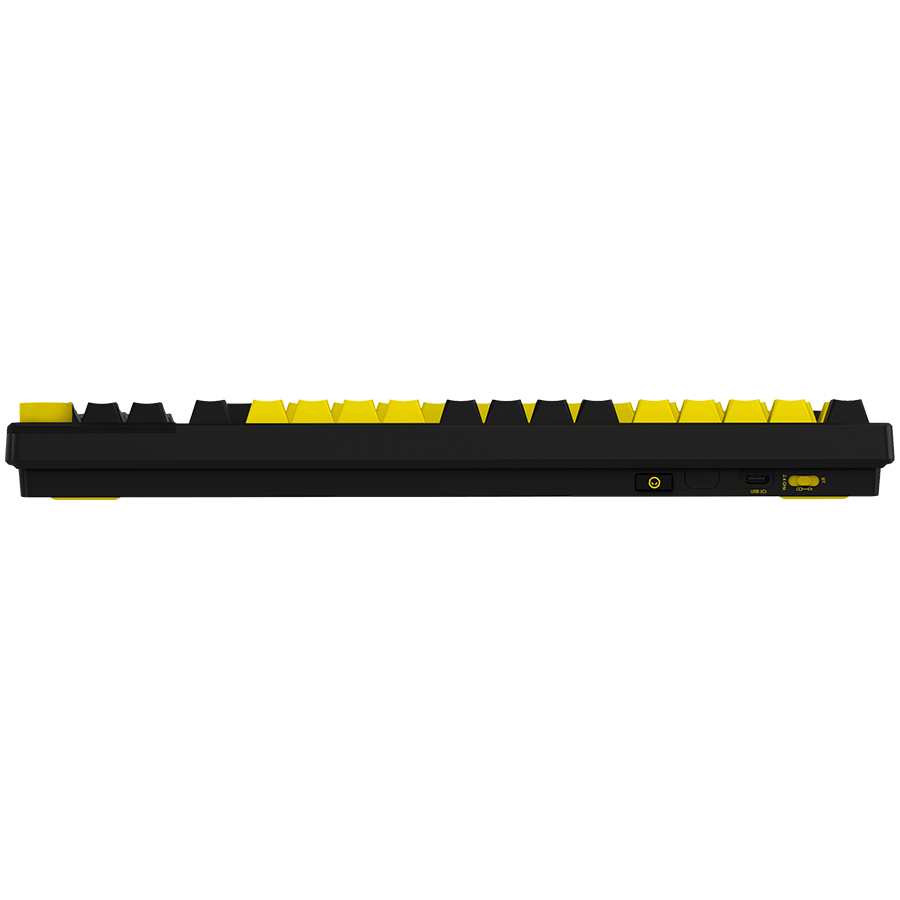 Lorgar KBP70TKLW Wireless TKL Mechanical Gaming Keyboard Pro - Black/Yellow