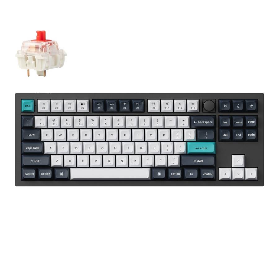 Keychron Q3 Max 80% Full Assembled Knob Red Switch Hot-Swap Gateron Jupiter RGB Wireless Keyboard...