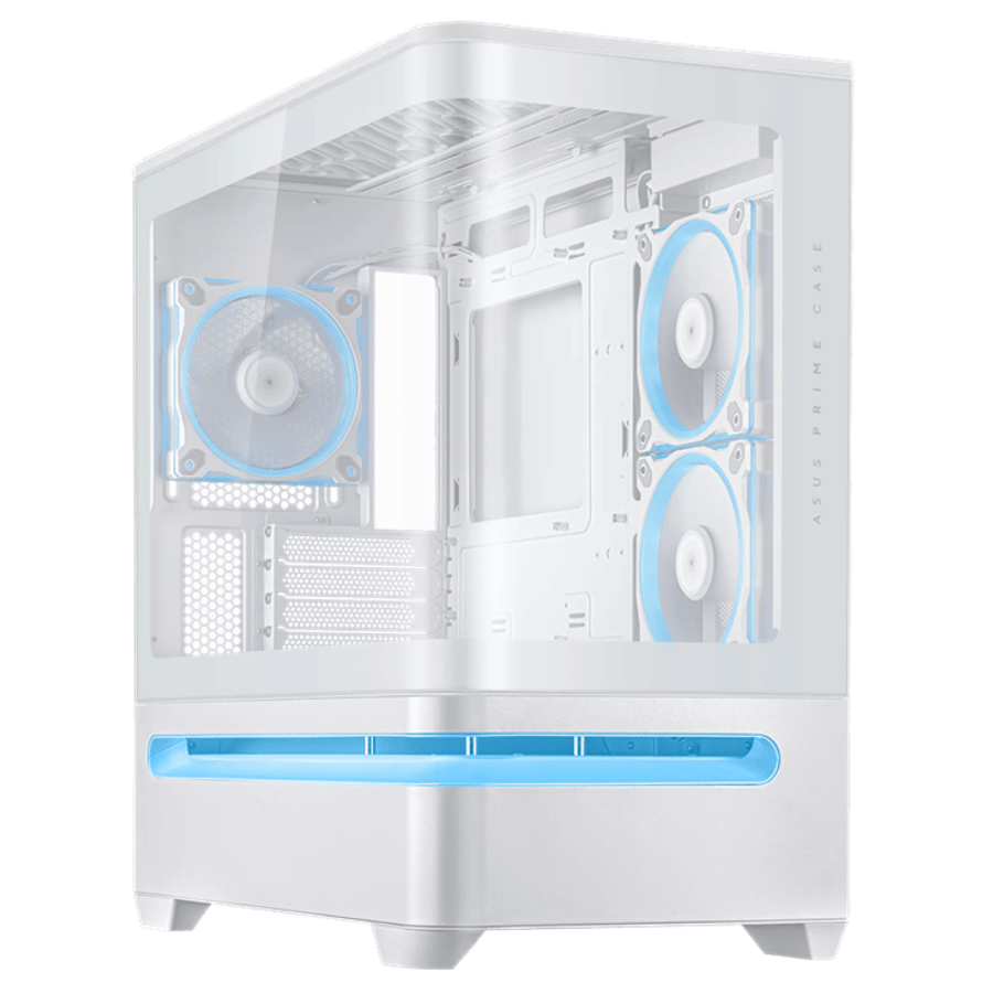 ASUS Prime AP202 ARGB mATX White Chassis