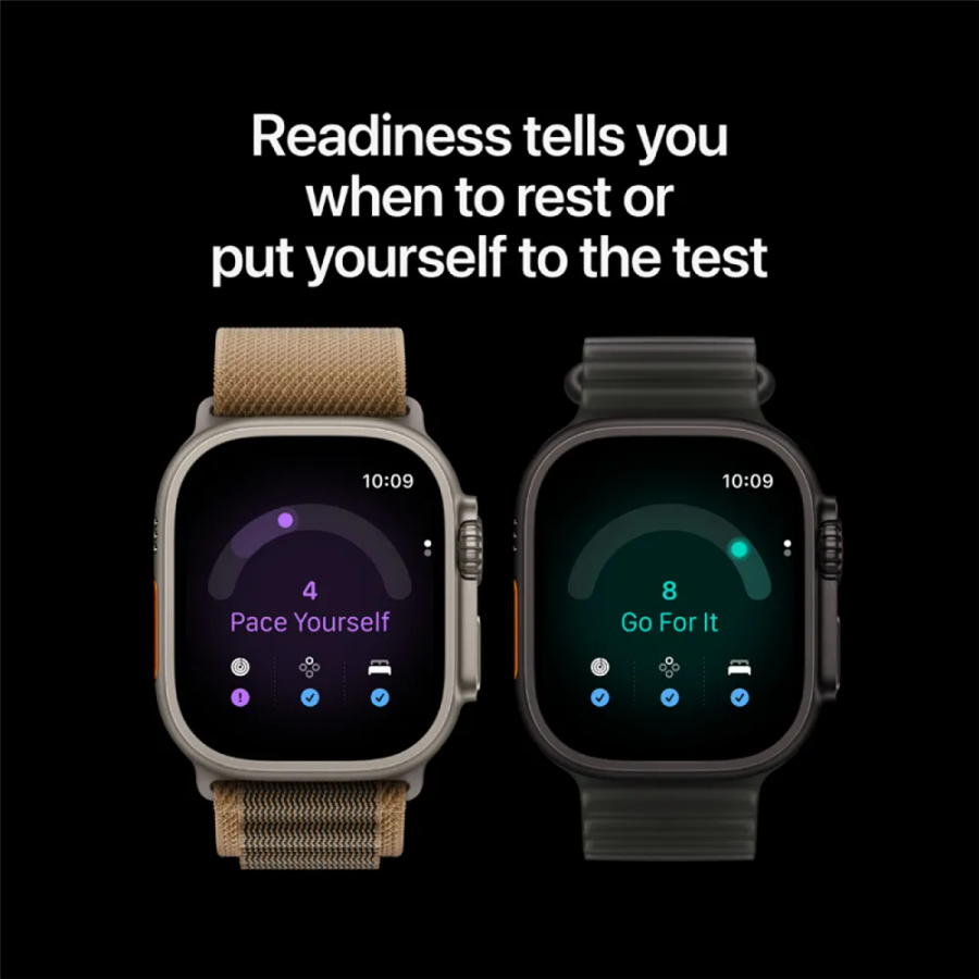 Apple Watch Ultra 4 GPS + Cellular 49mm Natural Titanium Case with Transluc
