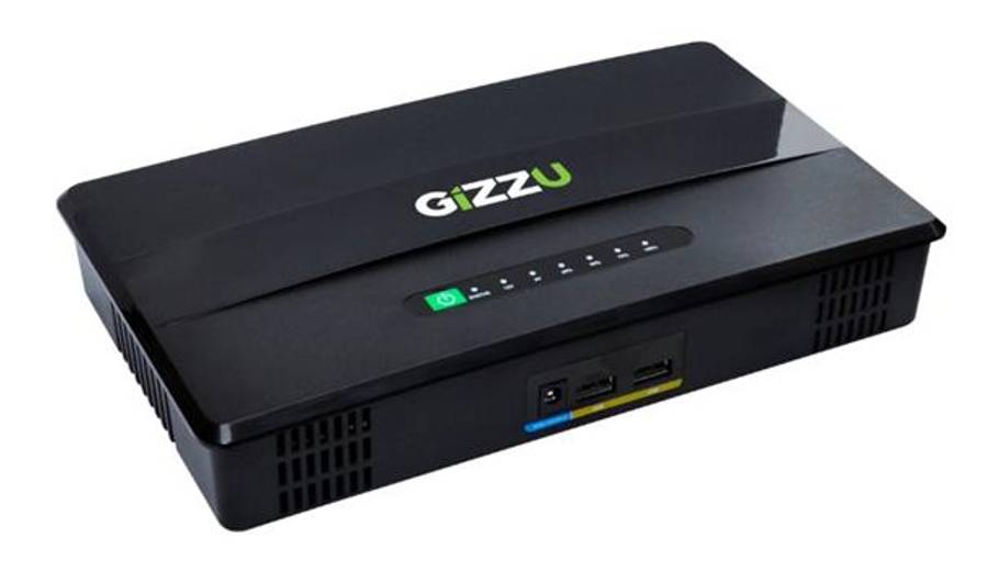 GIZZU 100W 46Wh 14400mAh Mini POE DC UPS - Black