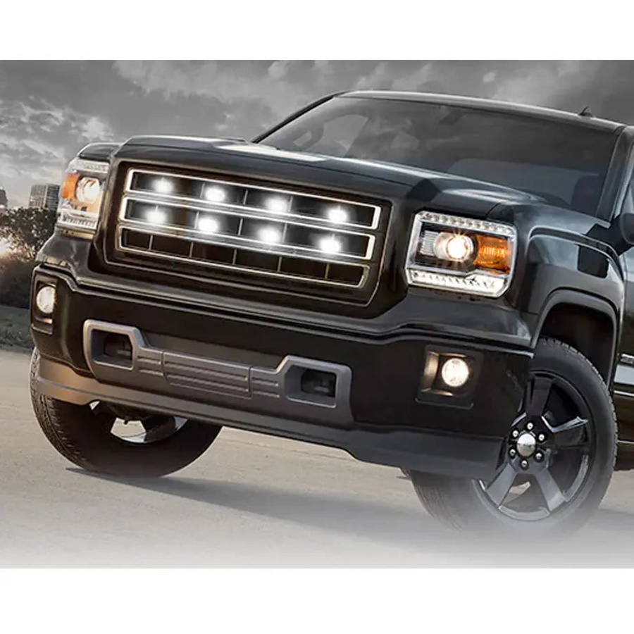 8 x Grill Clip-On Emergency Strobe Warning Lights  White