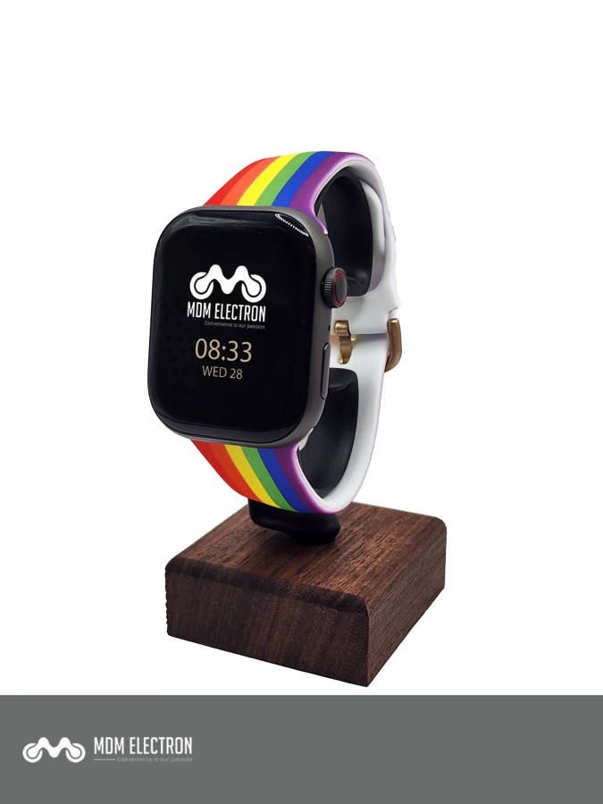 Apple Watch Printed Silicone Strap - Rainbow