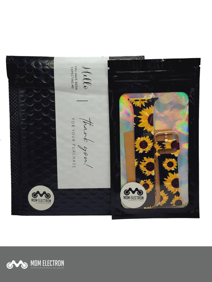 Apple Watch Printed Silicone Strap - Sunflowers
