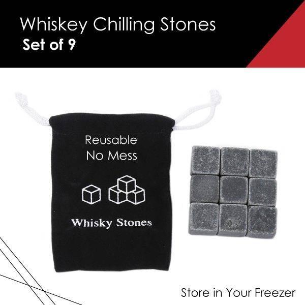 Kitchen Kult Whiskey Chilling Stones Set of 9