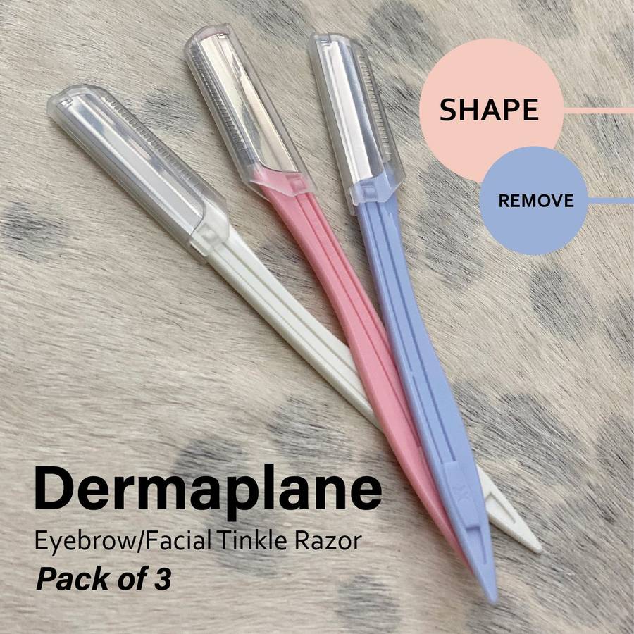 Nordik Beauty Dermaplane Eyebrow/Facial Tinkle Razor - Pack of 3