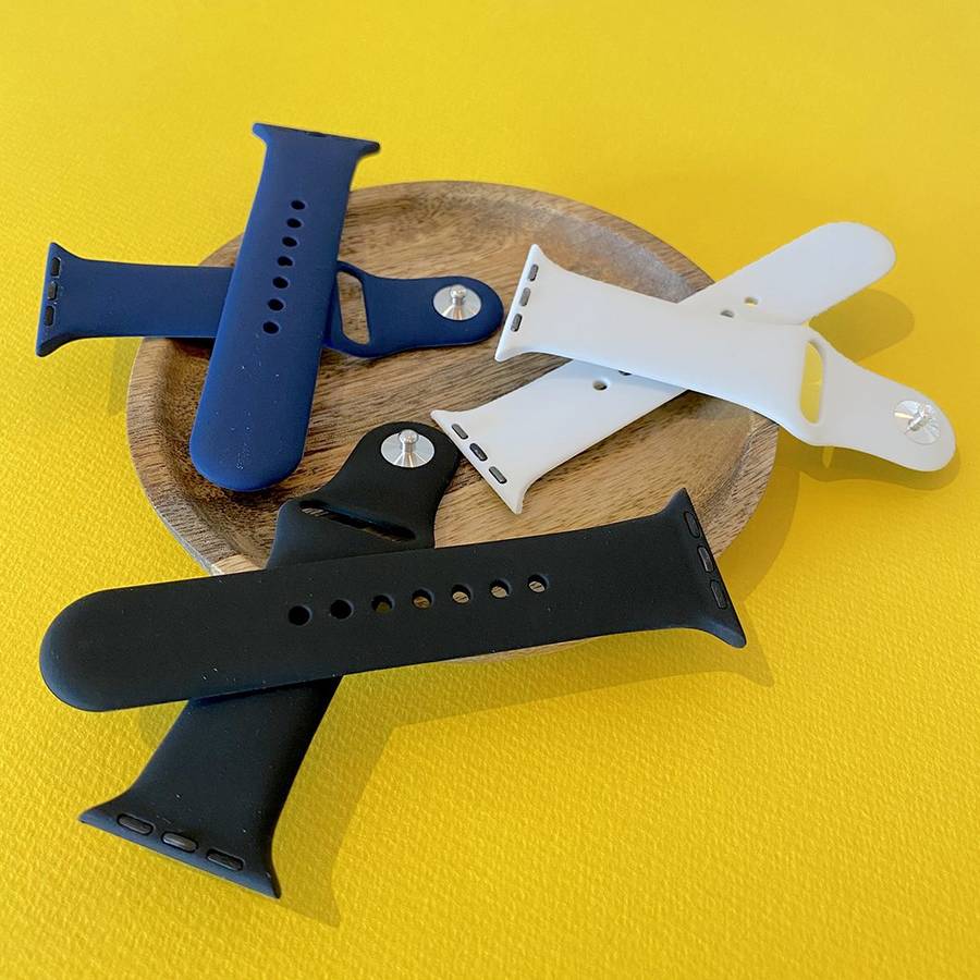 Zonabel 38/40/41mm Apple Watch Replacement Silicone Strap - Black