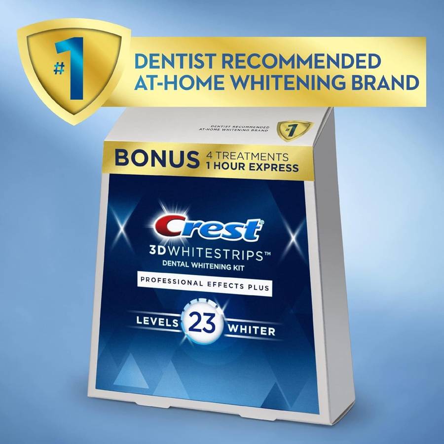 Crest 3D Professional Effects Plus Teeth Whitening Strips Kit - 48 Strips
