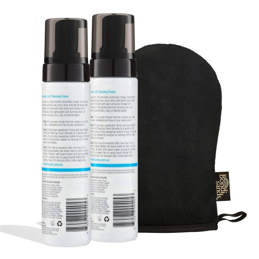 Bondi Sands Light/Med Self Tanning Foam Kit (1 x Tanning Foam +1 Mitt)