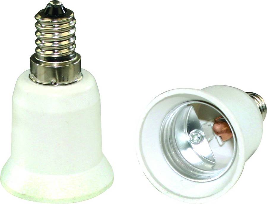 Bulb holder adapter E14 to E27