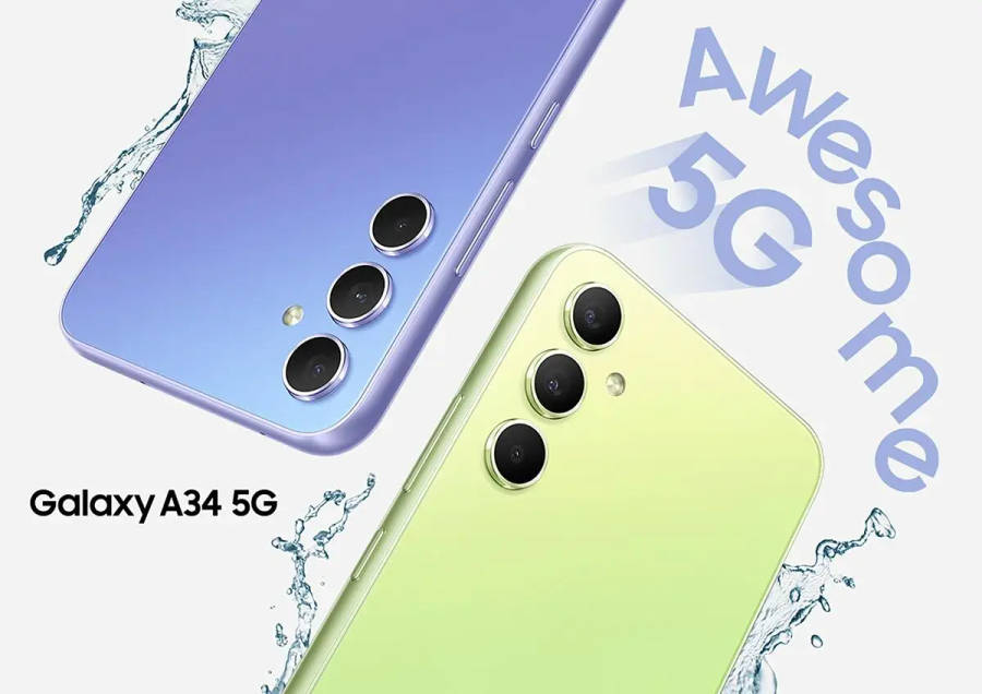 Samsung Galaxy A34 5G 128GB Dual Sim - Awesome Lime