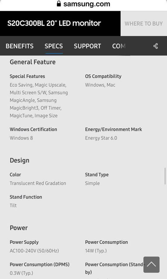 **BARGAIN BUY** MINT SAMSUNG 20` LED MONITOR - WORTH R2000- GRAB IT @ JUST R799!!!!