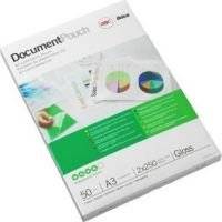 GBC A3 2x125 Micron Gloss Document Laminating Pouches (25 Pack)