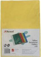 Rexel Secretarial/Correspondence Folders (10 Pack)(Yellow) picture