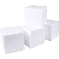 Dala Foamalite Foam Cube (50mm)(Pack of 4)(White)