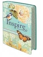 Inspire Bible (Blue/Cream Silky-Soft Printed) (Leather / fine binding) picture