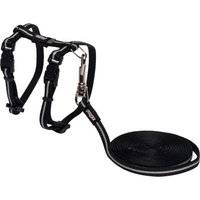 Rogz AlleyCat Reflective Breakaway Safeloc Buckle Cat H-Harness and Lead Combination - Extra Small 8