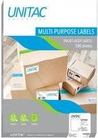 Unitac A4 Labels (1up)(210 x 298 mm)(100 Sheets)