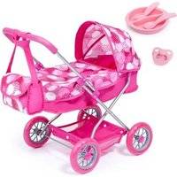 Bayer Smarty Doll's Pram Set with Bag & Accessories (Pink)
