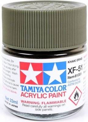 Tamiya XF-51 Khaki Drab (Acrylic Model Paint)