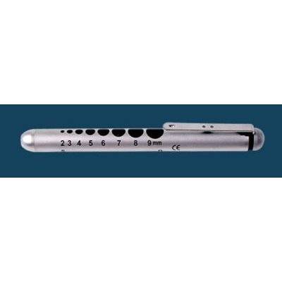 Penlight Torch with Ruler & Pupil Gauge (Silver)