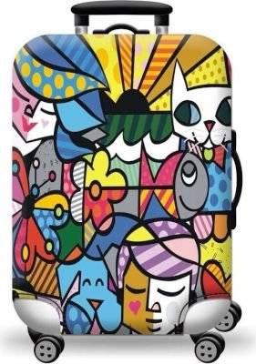 Large Suitcase Cover - Funky Art (72 x 55 x 30 cm)