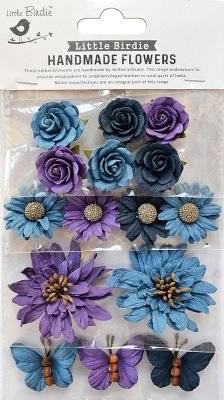 Embellishment Assortment Marina Flowers (Purple Passion)(15 Pieces) picture