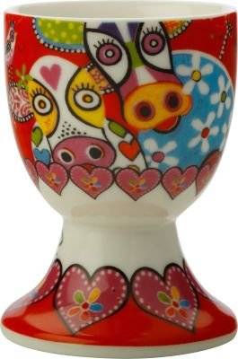 Maxwell and Williams Love Hearts Egg Cups Set of 6 - Happy Moo Day picture