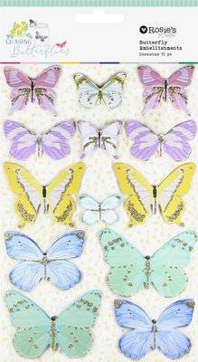 Rosie's Studio Chasing Butterflies - Butterfly Embellishments (13 Pieces) picture